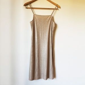 Zara Shimmer Slip Dress